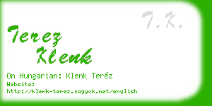 terez klenk business card